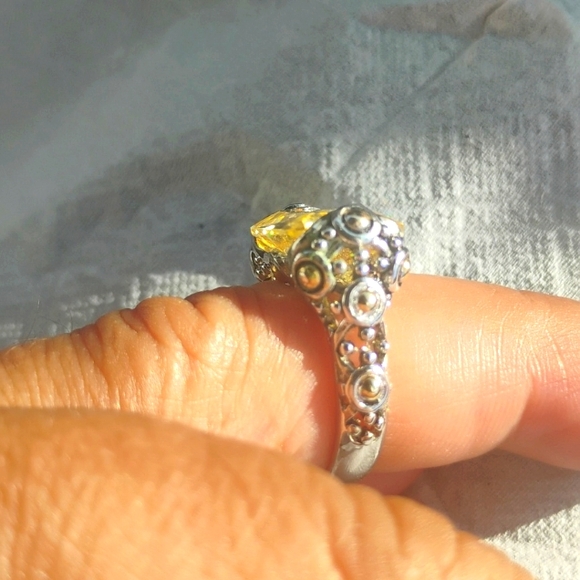 🎉💝Magnificent!/Yellow 💛 Citrine gemstone Ring💛💝 - Picture 5 of 11